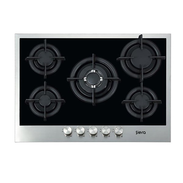 PLAQUE A GAZ SIERA 5F 70CM FONTE PGR7051G-GCBI1-TH