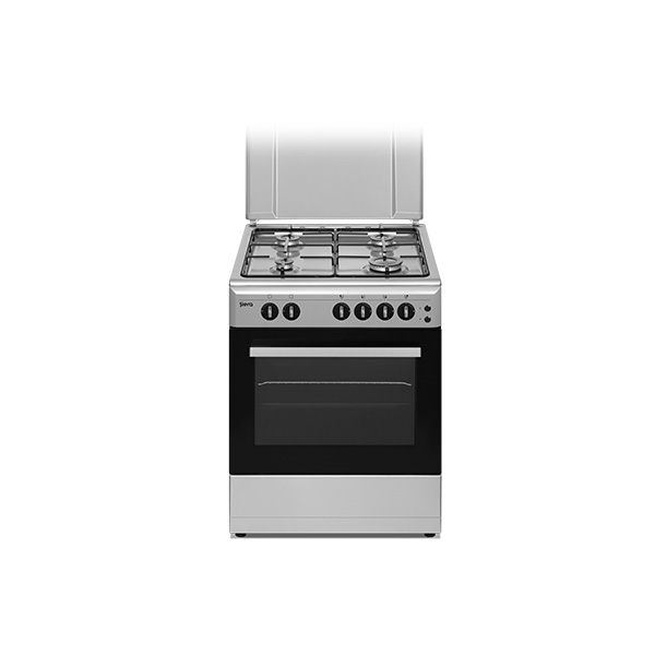 CUISINIERE SIERA 4F 60CM INOX S604